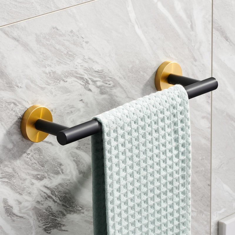 Miyili 12 Inch Bath Towel Bar Polished Stainless Steel Towel Rack for Bathroom, Kitchen Towel Holder Wall Mount, A01C30A - Image 1